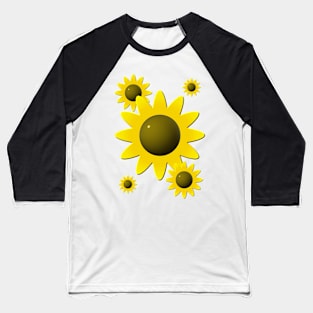 Sunflowers Baseball T-Shirt